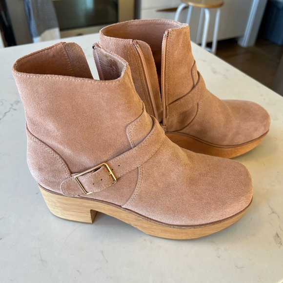 Charlotte Stone light pink clog booties Paloma style size 7 - Picture 2 of 10